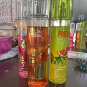 Set of 2 Bath & Body Works Fragrance Mists